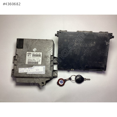 Peugeot 106 206 Motor Beyni Komple Seti IAW1AP.80 9639907780