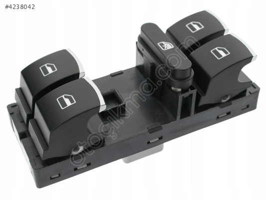 Golf 6-Cc-Tıguan-Passat B7 Sol Cam Açma Anahtarı Krom 4'Lü 11-15