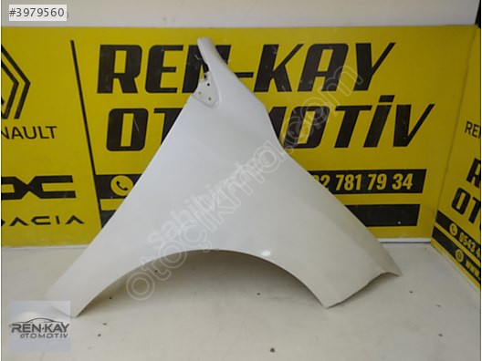 RENAULT FLUENCE SAĞ ÖN ÇAMURLUK ORJ ÇIKMA BEYAZ RENKAY OTO