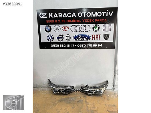 2017-2019 TOYOTA COROLLA ÇIKMA ORJİNAL TAKIM ÖN FAR