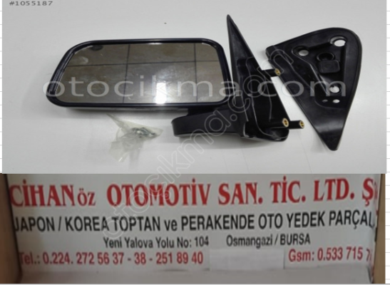 Toyota Hilux Sol Ayna 2000 2004 Siyah Renk