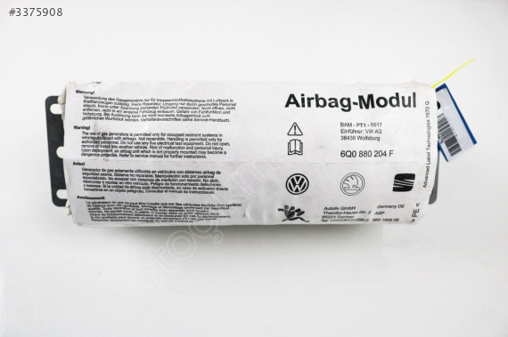 Skoda Fabia Seat İbiza Cordoba Sağ Yolcu Airbagi 6Q0880204F