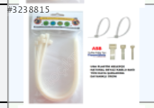 NATUREL PLASTİK KELEPÇE BEYAZ KABLO BAĞI 8MMX370MM 10 ADET USA