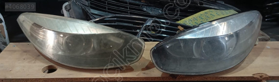 renault fluence sağ sol far mercekli