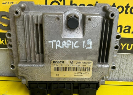 Renault Trafic 1.9DCI motor beyni 0281011759