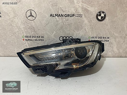 AUDİ A3 Z SOL FAR ORJİNAL 2016-2020 HATASIZ