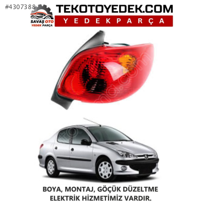 206 ARKA STOP SAĞ SOL 1998 1999 2000 2001 2002 2003 2004 2005