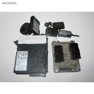 0261206074 09115112 Opel Corsa 1.2 Motor Beyni Komple Seti
