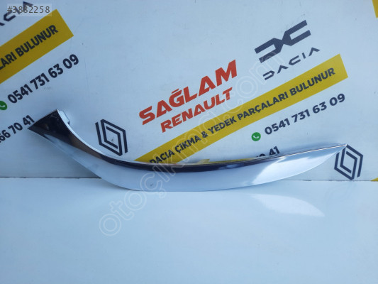 Clio 4 Sıfır İthal Sol Far Alt Çıtası Far Kaşı Nikelajlı Krom