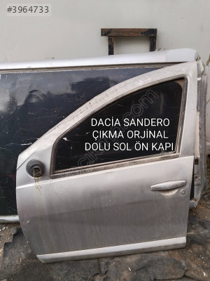DACİA SANDERO ÇIKMA ORJİNAL DOLU SOL ÖN KAPI 2009-2012