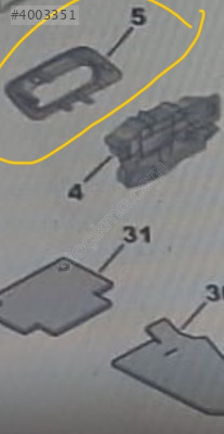 citroen C4 kapık açık tutma kum giydirmesi sağ 9119 HK
