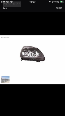 Renault clio 2 sağ far 05-09