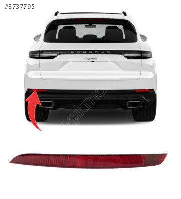 PORSCHE CAYENNE SOL ARKA TAMPON REFLEKTÖRÜ 9Y0945725