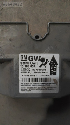 13 188 857 OPEL ASTRA İÇİN AİRBAG BEYNİ