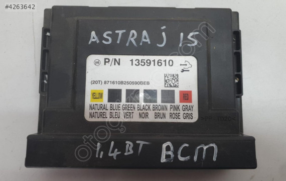 opel astra j 2015 1.4 otomatik bcm beyni/modülü (son fiyat)