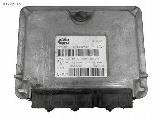 Fiat Panda 600 1.1 2001 Motor Beyni / IAW4AF.M7 / HW204