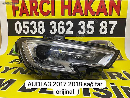 AUDİ A3 2018 SAĞ FAR ÇIKMA ORJİNAL