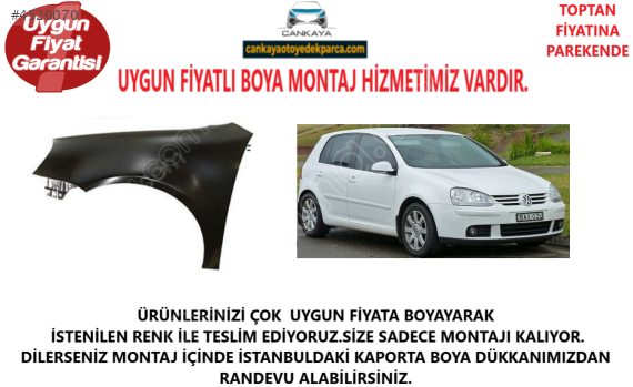 GOLF 5 ÖN ÇAMURLUK SAĞ SOL 2004 2005 2006 2007 2008 2009 2010