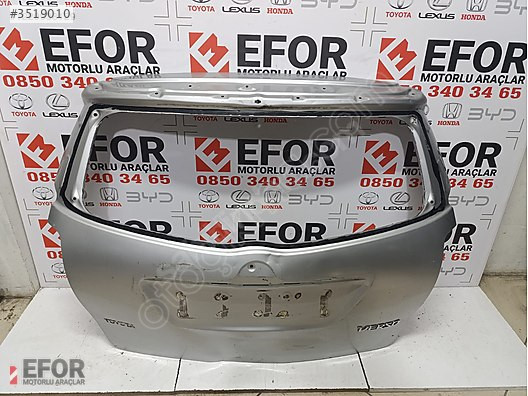 TOYOTA VERSO BAGAJ KAPAĞI ÇIKMA ORJİNAL YEDEK PARÇA