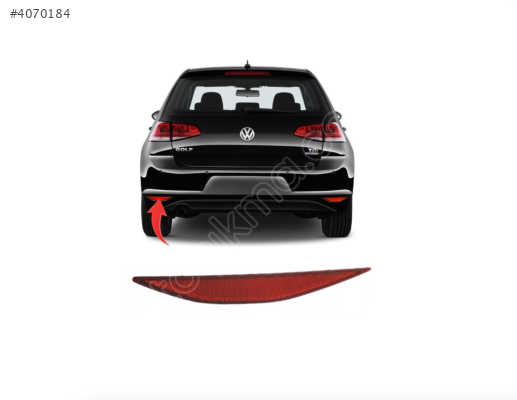 5G0945105 VW GOLF 7 2013-2017 ARKA TAMPON REFLEKTÖRÜ SOL