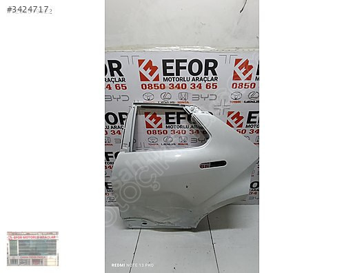 TOYOTA CHR ORJİNAL ÇIKMA SOL ARKA KAPI 23-24