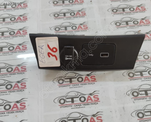 FİAT EGEA ÇAKMAKLIK VE USB GİRİŞİ PANELİ 73565281120E