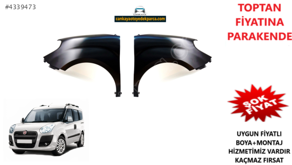 FİAT DOBLO 3 2009SAĞ/SOL ÖN ÇAMURLUK SIFIR ADET FİYAT 51973881