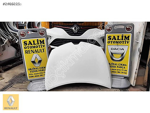 RENAULT CLİO 4 MOTOR KAPUTU BEYAZ ORJİNAL ÇIKMA PARÇA HP