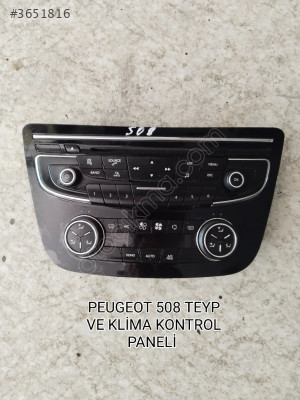 PEUGEOT 508 ORJİNAL TEYP VE DİJİTAL KLİMA KONTROL PANELİ