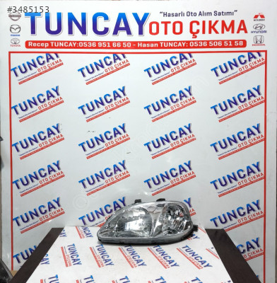 HONDA CİVİC SOL FAR 1999-2000 ÇIKMA PARÇA MAKYAJLI