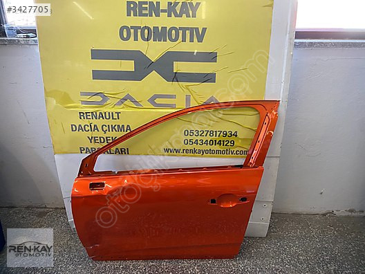801117899R RENAULT CLİO 5 SOL ÖN KAPI TURUNCU ORJ RENKAY OTO