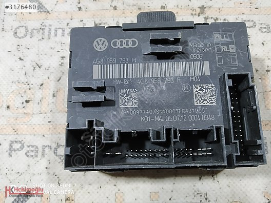 VW AUDİ A6 C7 A7 KAPI KONTROL MODÜLÜ BEYNİ 4G8959793H 4G8959793F