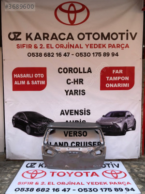 2013-2018 TOYOTA AURIS ÇIKMA ORJINAL BAGAJ KAPAĞI