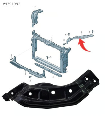 2GM806929B T-CROSS 2019-2023 FAR ALT BRAKETİ SAC SOL