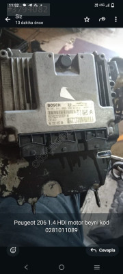 Peugeot 206 1.4 HDI motor beyni