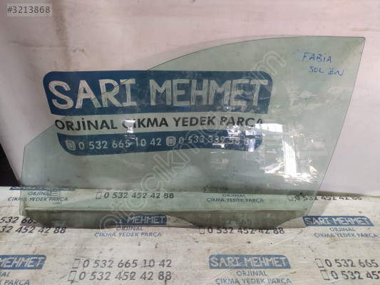 ÇIKMA SKODA FABİA SOL ÖN KAPI CAMI