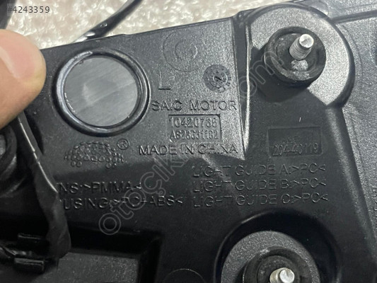 MG HS SOL STOP SIFIR ORJİNAL BAGAJ İÇ 2022-2024