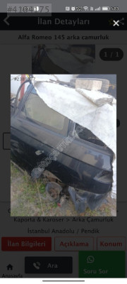 Alfa Romeo 145 arka din