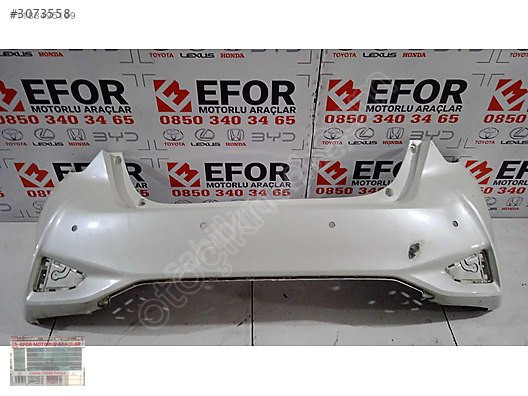 TOYOTA YARİS ARKA TAMPON ÇIKMA ORJİNAL YEDEK PARÇA