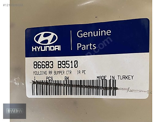 HYUNDAİ İ10 ARKA TAMPON ORTA BÖLÜMÜ (2016-2019) 86683-B9500