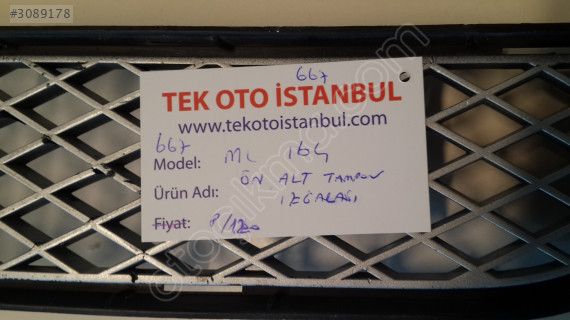 Mercedes ML 164 TAMPON IZGARASI ÖN ALT A1648850223