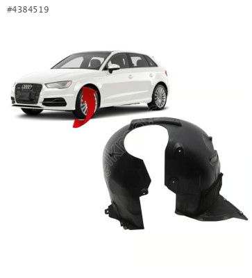 8V0821171A AUDİ A3 HB 13-17 ÇAMURLUK DAVLUMBAZI SOL BÜYÜK KUMAŞ