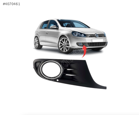 5K0853666 VW GOLF6 2009-2012 SAĞ SİSLİ SİS KAPAĞI KROM ÇERÇEVE