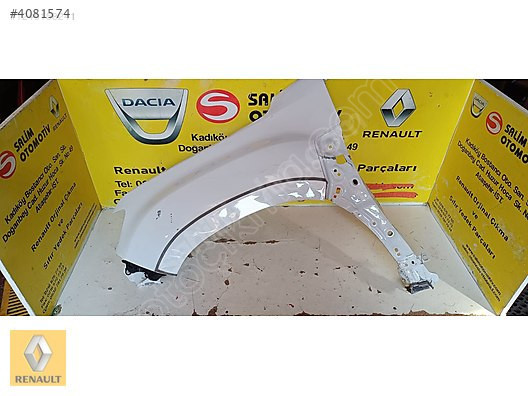 DACİA DUSTER ÇIKMA ORJİNAL BEYAZ SOL ÇAMURLUK VE DİGER PARÇALARI