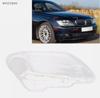 BMW 7 E65 E66 SIFIR SAĞ FAR CAMI 2001-2005