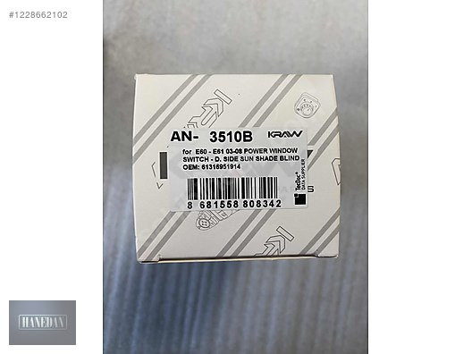 BMW E60 E61 SOL ÖN CAM DÜĞMESİ 61316951914