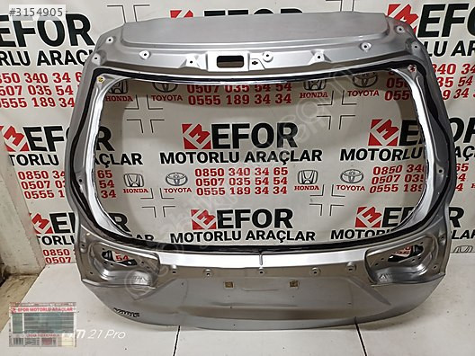 TOYOTA YARİS BAGAJ KAPAĞI ÇIKMA ORİJİNAL PARÇA 2018-2020