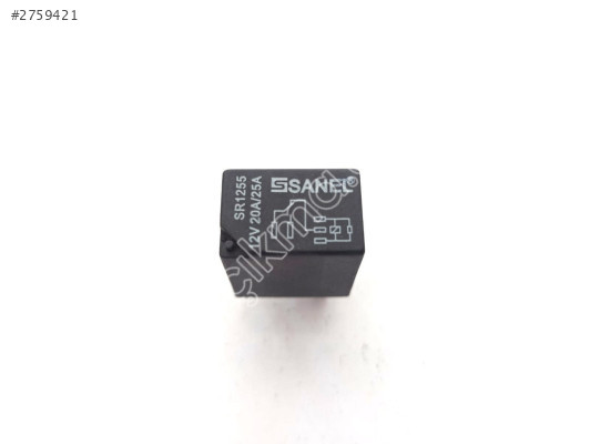 Röle 12V - 20/25A Mikro Dirençli Çift Platin (5 Uçlu)