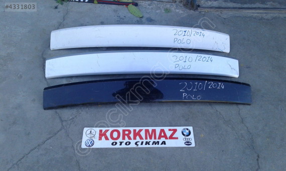 VOLKSWAGEN POLO BAGAJ ÜST SPOYLERİ RÜZGARLIK