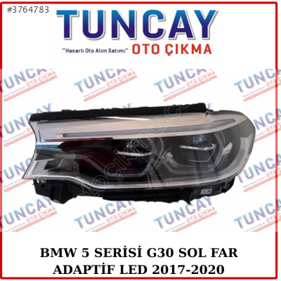 BMW 5 SERİSİ G30 SOL ADAPTİF LED FAR 2017-2020 YEDEK PARÇA